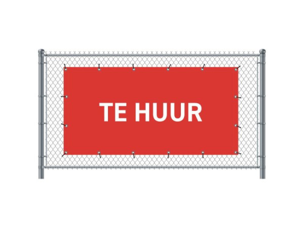 Showdown Displays Zaun-Banner 200 x 100 cm Zu Vermieten Holländisch Rot, FBG200-100-I763