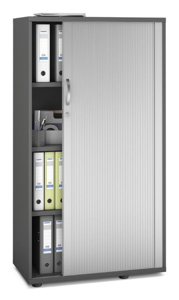 Deskin Rollladenschrank MULTI M pro, Anthrazit, 800 x 420 x 1500 mm, 333295