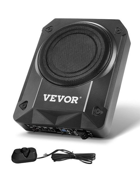 VEVOR Untersitz-Auto-Subwoofer, 800W Schlankes Aktives Subwoofer-System 203mm, MCXAZQCZYXDYRYX1PV9