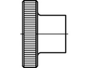 Rändelmuttern DIN 466 5 M 8 galvanisch verzinkt VE=S (50 Stück)