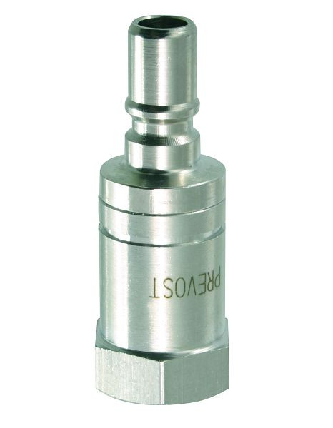 Prevost Stecknippel mit Volldurchgang und zylindrischem Außengewinde, Durchmesser= 6 mm, IG BSPP= G 1/4 , PREOL 066101