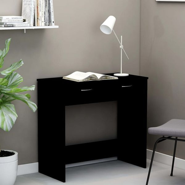 vidaXL Schreibtisch Schwarz 80x40x75 cm Holzwerkstoff, 801356