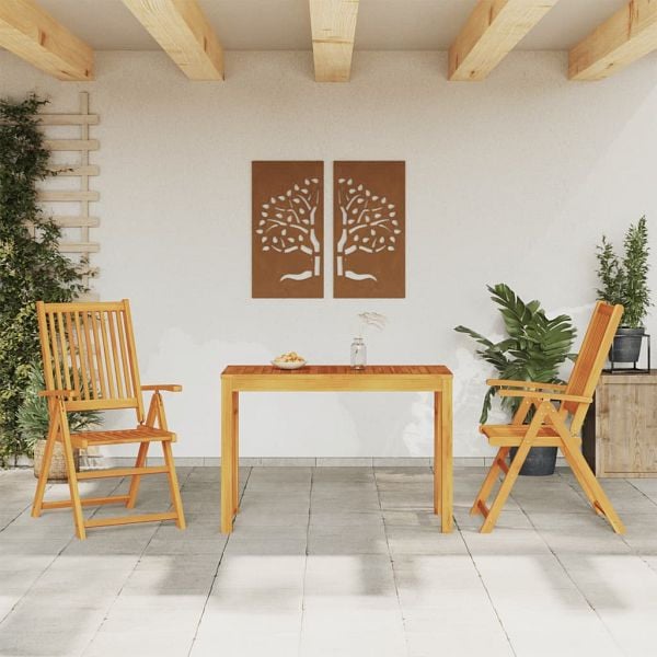 vidaXL 3-teilig Garten-Essgruppe Massivholz Akazie, 3295254
