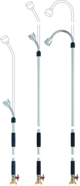 GEKA plus-Gießgerät "vario", 35°-Teleskoprohr 80 - 140cm LM, 48.0480.9