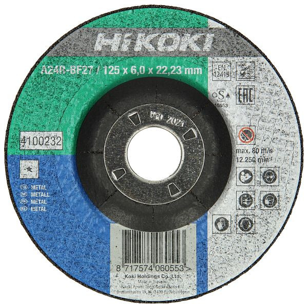 HiKOKI Schruppscheibe 230x6,0x22,23 mm, Stahl, DPC, 4100235