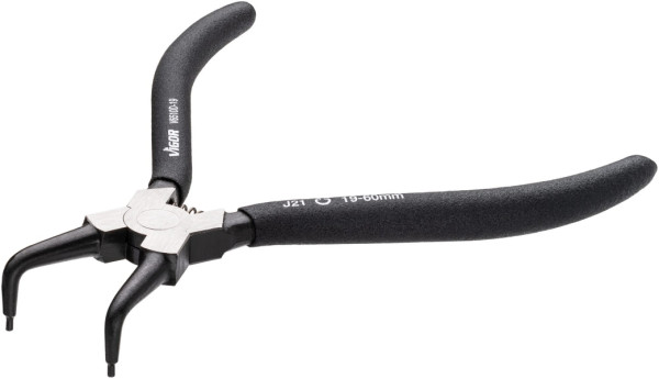 VIGOR Sicherungsring-Zange, 180 mm, Spitzen 90° abgewinkelt (Form D), V6510D-19