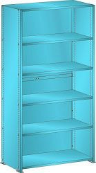 LISTA Grundregal L1006 (BxTxH) 1000x500x2000mm 160kg, Rückwand glatt (2-teilig), Farbe: Lichtblau, 50.405.010