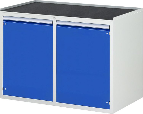 RAU Schubladenschrank Serie 7000, B1145xT650xH825mm, links: Flügeltür, rechts: Flügeltür, Metallauflage, 03-LL5.12.12A-MT.11