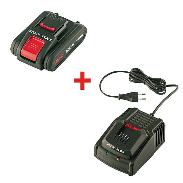 AL-KO Akku-STARTER-SET EASY FLEX inkl. Akku B 50 Li ( 2,5 Ah) und Ladegerät C 30 Li, 113804