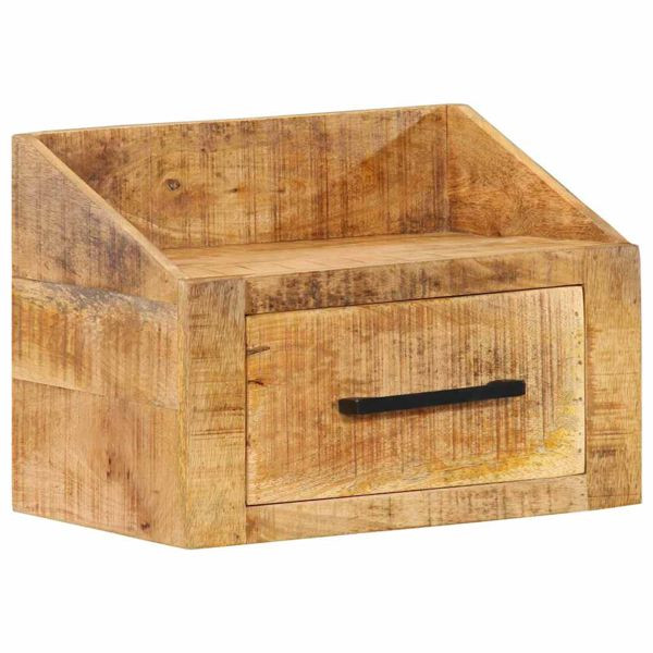 vidaXL Nachttisch Braun 40 x 30 x 30 cm Massivholz Mango, 374094