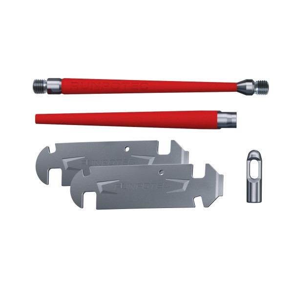 Runpotec Führungsspitze mit Knickschutz-Set GF3, für Glasfaserstab Ø 3 mm, 5-teilig, 20826