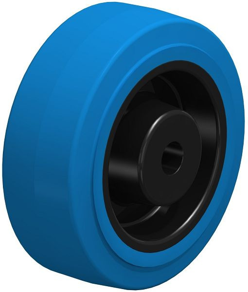 Blickle POEV 100/12XR-SB Rad aus Elastik-Vollgummi, Blau, 462655