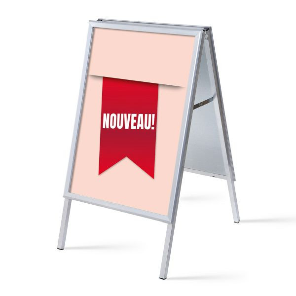 Showdown Displays Kundenstopper A1 Komplettset Neu Rot Französisch, ZPA1G32MEI532