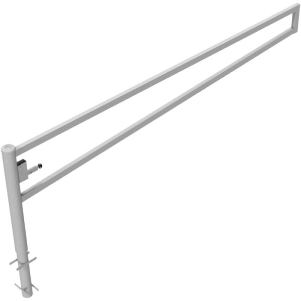 Stein HGS Wegesperre 360° drehbar, 3500 mm / ohne Farbe, Dreikantschloss nach DIN 3223, inkl. Dreikantschlüssel, zum Einbetonieren, 4013.35f