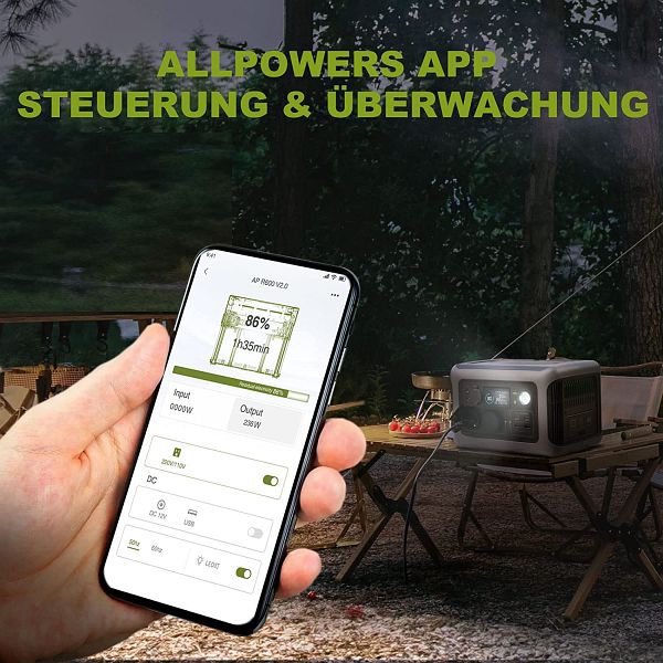 Station électrique portable Allpowers R600 600W/299Wh LiFePO4 à AliExpress - 151,99