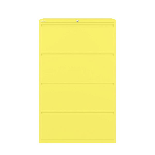 Bisley Essentials Schubladenschrank, Höhe 1300-1324 mm, 641 zinkgelb, YESF0813641