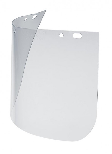 AschuA Schutzscheibe aus Polycarbonat, klar, 320 x 200 x 1 mm, untere Ecken gerundet, Aufnahme passend zu F300, GFKVI032