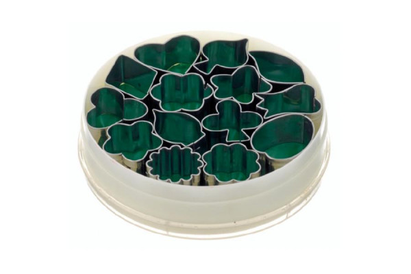 Schneider Dekor Ausstecher im Satz "Gemischte Formen", 14-teilig, Höhe: 20 mm, Edelstahl, 199654