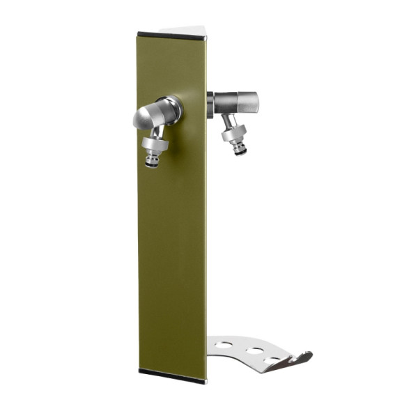 ewuaqua iWater Wasserzapfstelle zur Wandaufhängung aus Aluminium Aquapoint Wall grün, 73402