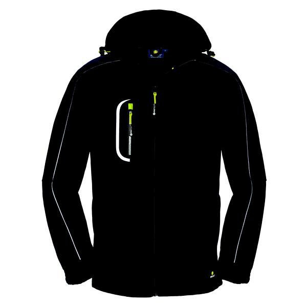 4PROTECT Softshell-Jacke MONTANA, Größe: M, Farbe: navy/schwarz, 3391-M