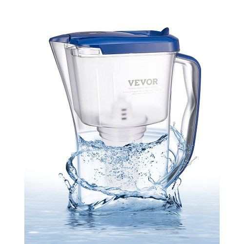 VEVOR Wasserfilterkanne 9 Tassen, kühlschrankfreundlich, BPA-frei, 3 Monate/150L, reduziert Kalk, Blei, Chlor, Gerüche, SHXLSGSL14LYK0BZAV9