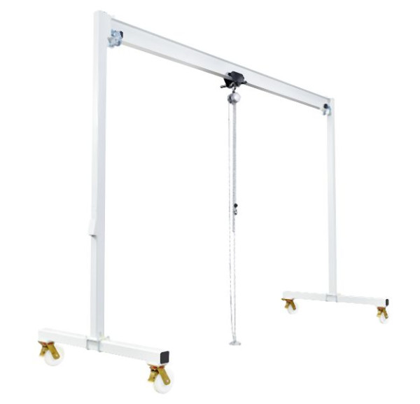 Vetter 250kg, 4,0m, Fahrbarer Portalkran PA + Stirnradflaschenzug mit Handschiebefahrwerk, PA2,5-4,0-PL0250-HF
