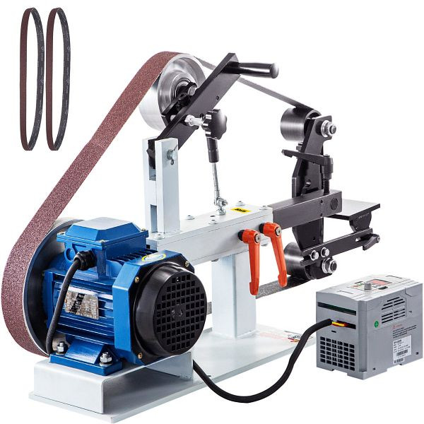 VEVOR Bandschleifmaschine, 1500 W, 5,08 x 208,28 cm Riemengröße, 3-in-1 Phase, 427 x 30,5 cm Gummischeibe Band-Tellerschleifer, 1.5KWTSSGJ0000001V2