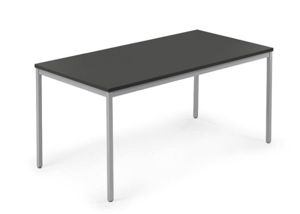 Deskin Konferenztisch PROFI MODUL, Platte Anthrazit, Gestell Alusilber RAL 9006, B 1600 x T 800 x H 728 mm, 359390