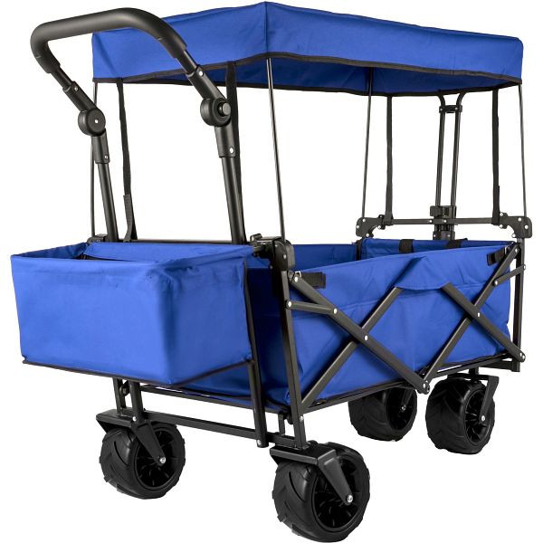 VEVOR Bollerwagen Faltbar 92,7 x 54,3 x 98,5 cm blau, DZDPTC-BUHSKU0001V0