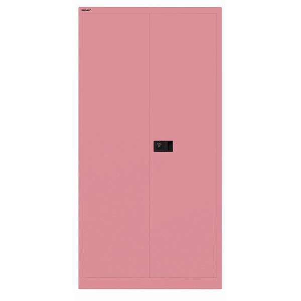 Bisley Flügeltürenschrank UNIVERSAL, 3 Fachböden für 4 Ordnerhöhen, 601 pink, Belastbarkeit: 80kg je Fachboden, E722A03G601