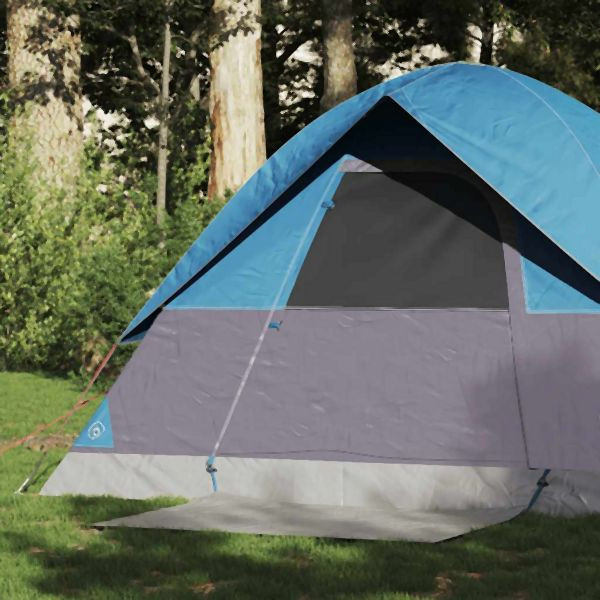 vidaXL Kuppel-Campingzelt 2 Personen Blau Wasserdicht, 94692
