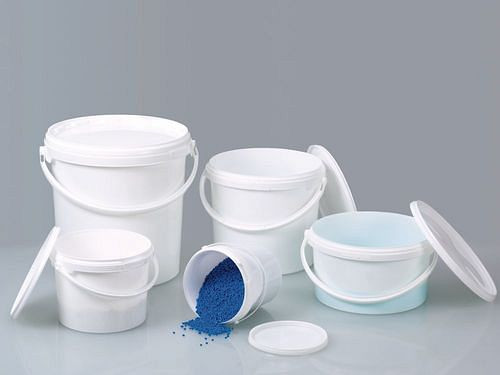 DENIOS Verpackungseimer mit Deckel, aus PP, weiß, 3 Liter, VE: 60 Stück, 309743