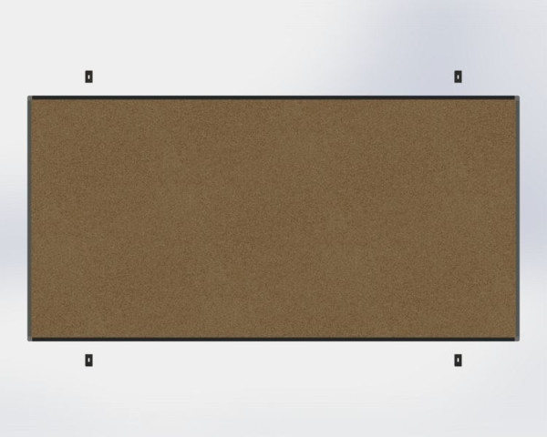 Carto Pintafel, „Professional“, Wandpintafel, Kork, B 200 x H 100 cm, PB412010-10
