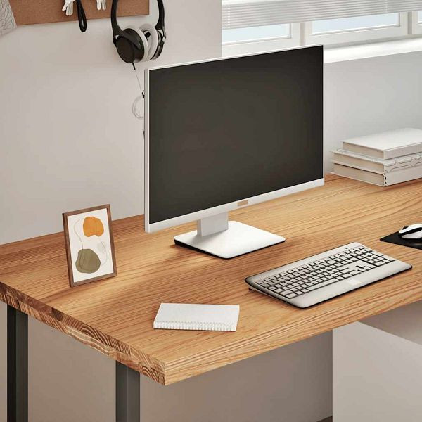 vidaXL Schreibtischplatte Hellbraun 180x80x4 cm Massivholz Eiche, 3282869
