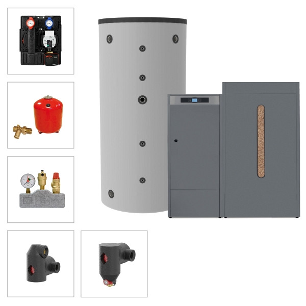 Solarbayer Pelletkesselset PLT-AC 35-2A, Variante A (1x SLS-1500), 310805000