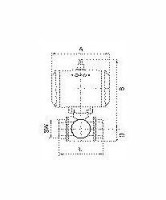 Vorschau: Riegler Messingkugelhahn, 3-Wege, mit Stellantrieb doppeltwirkend, T-Bohrung, Grundstellung T3, 103562 Vorschau: Riegler Messingkugelhahn, 3-Wege, mit Stellantrieb doppeltwirkend, T-Bohrung, Grundstellung T3, 103562