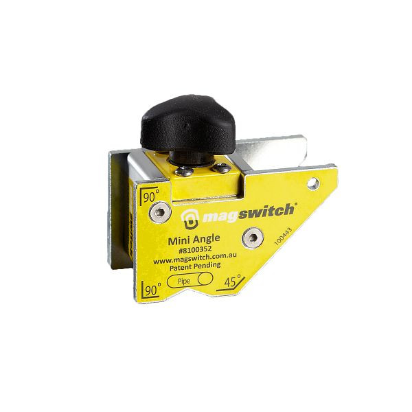 ELMAG Magnet-Schweißwinkel Mini Angle, 45°&90°, Haltekraft 40 kg, 'ON/OFF schaltbar', 55481