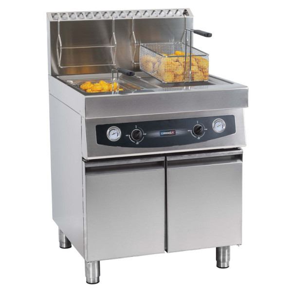 Casselin Gasfriteuse mit Schrank 2 x 17 liter, CFG172S
