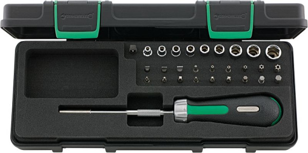 STAHLWILLE Bitratschen-Satz Nr.4008/27/1R 6,3 mm (1/4") 29-teilig, 96182203