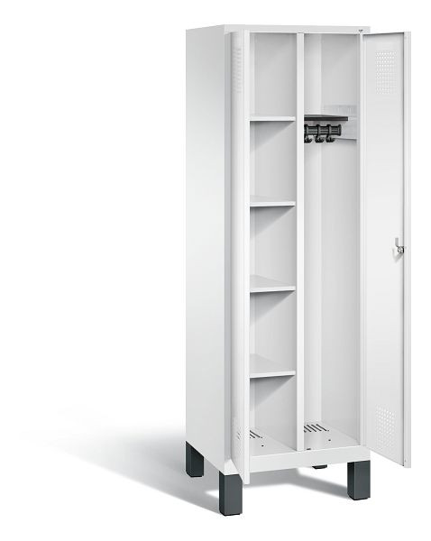 C+P Putzmittel-Spind Evolo, H1850xB610xT500mm, Farbe: Verkehrsweiß, 48060-20 S10116