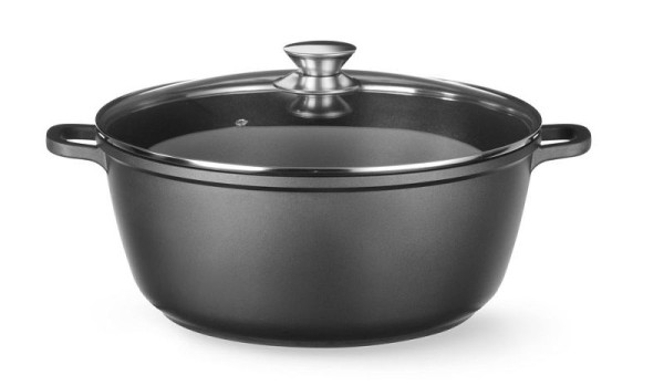 Hendi Kasserolle, mit Antihaft-Beschichtung, 7L, Schwarz, 367x290x(H)122mm, 611029