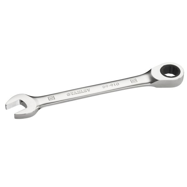 Stanley Flacher Ringmaulschlüssel mit Ratsche 10 mm, 72 Zähne, 5° Betätigungswinkel, STMT89910-0