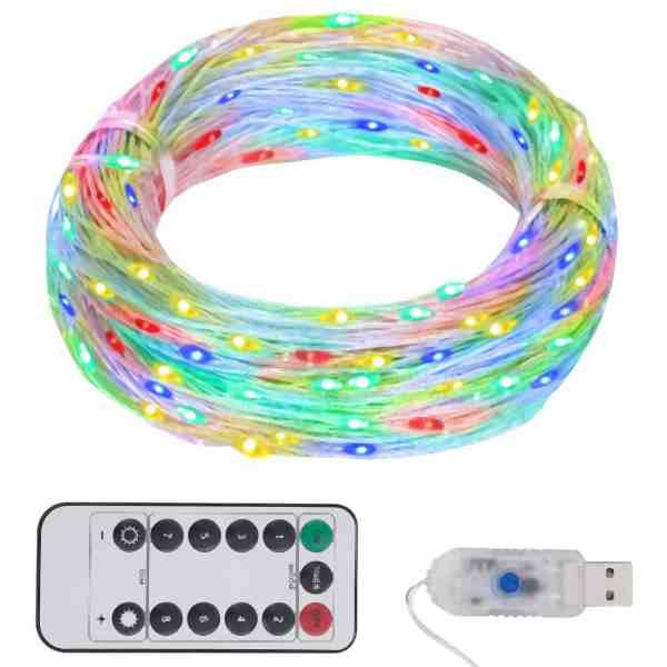 vidaXL LED-Lichterkette mit 150 LEDs Mehrfarbig 15 m, 330054