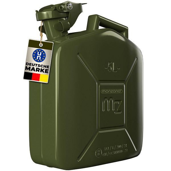 monzana Metallkanister Grün 5 Liter, 103573, 4250525330748
