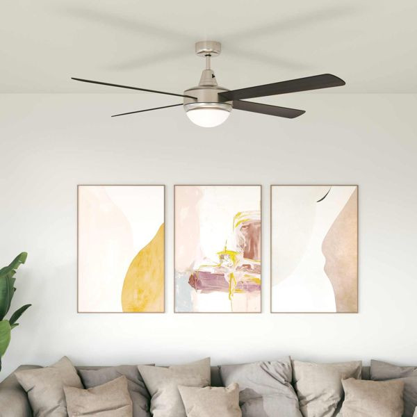 vidaXL Deckenventilator mit Licht und Fernbedienung Ø 130 cm, 42035648