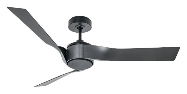 CasaFan Deckenventilator Eco Revolution Lack matt nachtschwarz-Matt Metallgrau, 313628