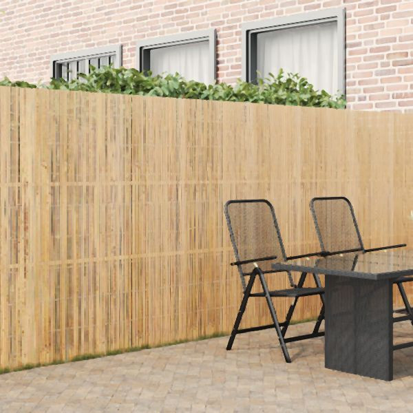 vidaXL Bambuszaun, Abmessungen: 180 x 400 x 0 cm (B x L x H), 42006504
