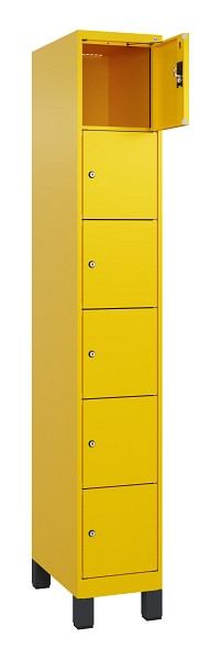 C+P Schließfachschrank Evolo PLUS, mit Füßen, 6 Fächer, 1950x300x500mm, 1023/10, 049010-106 S10022