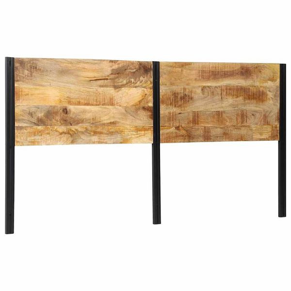 vidaXL Kopfteil 200 cm Massivholz Mango und Eisen, 4017558