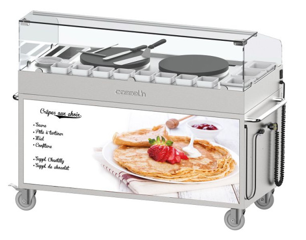 Casselin Mobile Doppel Crêpes Station 40 - Einbau, CCHCCD40E